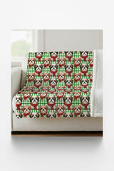 Shih Tzu Plaid Parade Sherpa Blanket - London Penny Gift Wrap