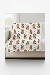 Santa's Little Yorkie Sherpa Blanket - London Penny Gift Wrap