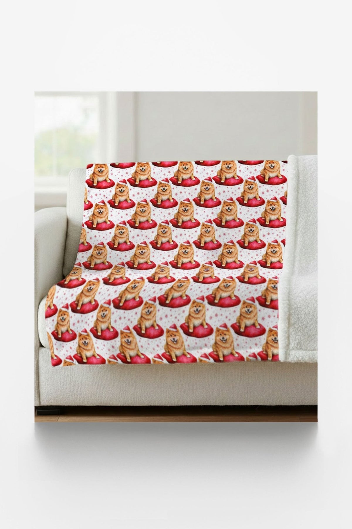 Penny’s Holiday Throne Sherpa Blanket - London Penny Gift Wrap