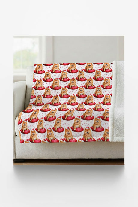 Penny’s Holiday Throne Sherpa Blanket - London Penny Gift Wrap