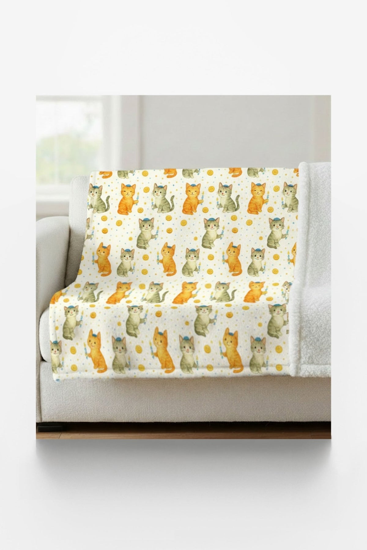 Hanukkah Critters Sherpa Blanket - London Penny Gift Wrap