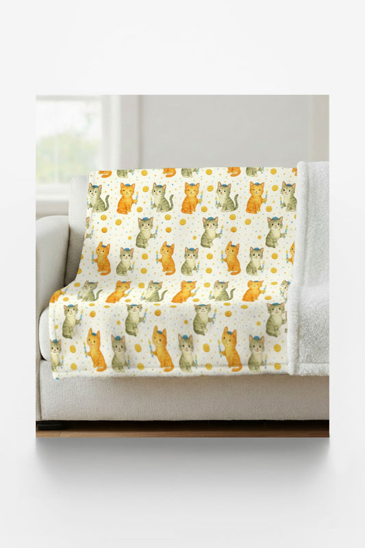 Hanukkah Critters Sherpa Blanket