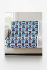 Scarved Schnauzer Cheer Sherpa Blanket - London Penny Gift Wrap
