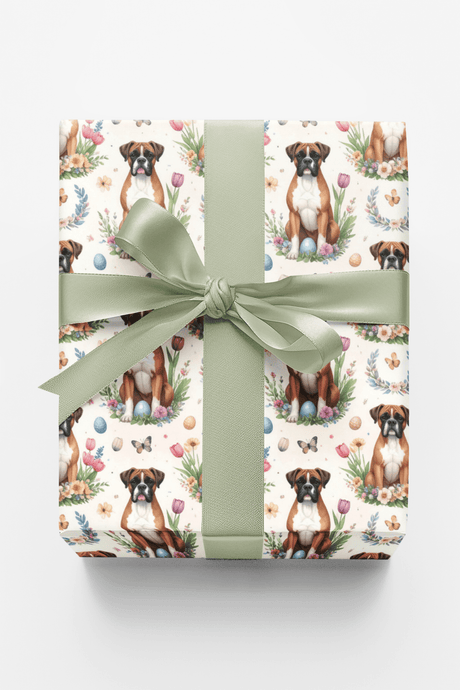 Easter Garden Boxer Wrapping Paper - London Penny Gift Wrap