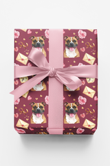 Valentine’s Staffy Sweethearts Wrapping Paper