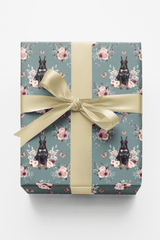 Doberman Garden Party Wrapping Paper - London Penny Gift Wrap