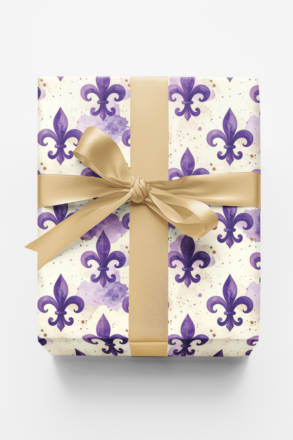 Minimal Royal Fleur-de-Lis Wrapping Paper