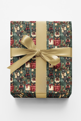 Antique Christmas Doberman Wrapping Paper