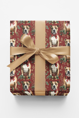 Cozy Christmas Staffies Wrapping Paper