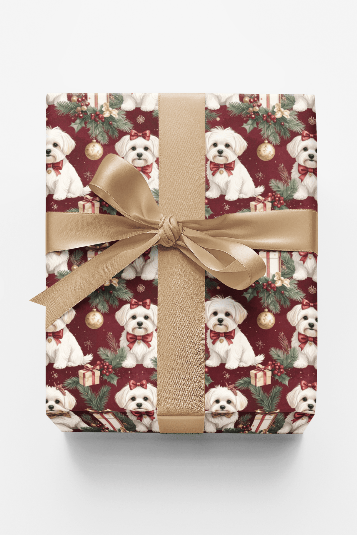 Luxury Christmas Maltese Wrapping Paper - London Penny Gift Wrap
