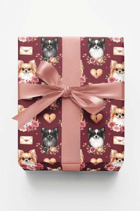 Chihuahua Love & Kisses Wrapping Paper - London Penny Gift Wrap
