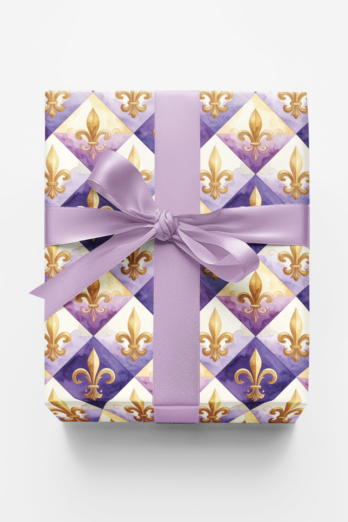 Fleur-de-Lis & Royal Medallion Wrapping Paper