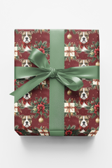 Traditional Christmas Staffies Wrapping Paper