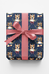 Graduation Staffy Wrapping Paper