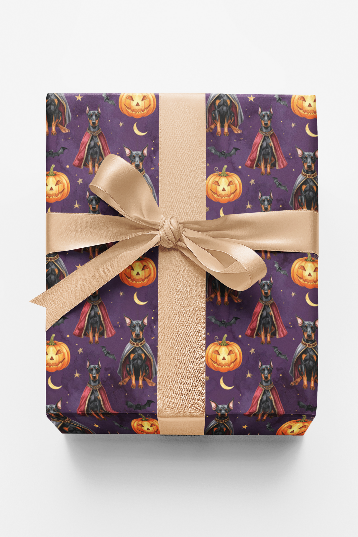 Gothic Halloween Dobermans Wrapping Paper