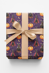 Gothic Halloween Dobermans Wrapping Paper