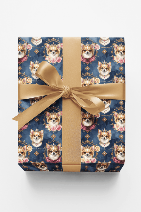 Royal Chihuahua Celebration Wrapping Paper - London Penny Gift Wrap
