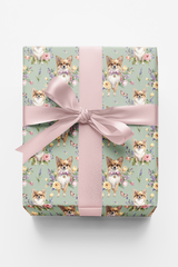 Chihuahua Spring Garden Party Wrapping Paper