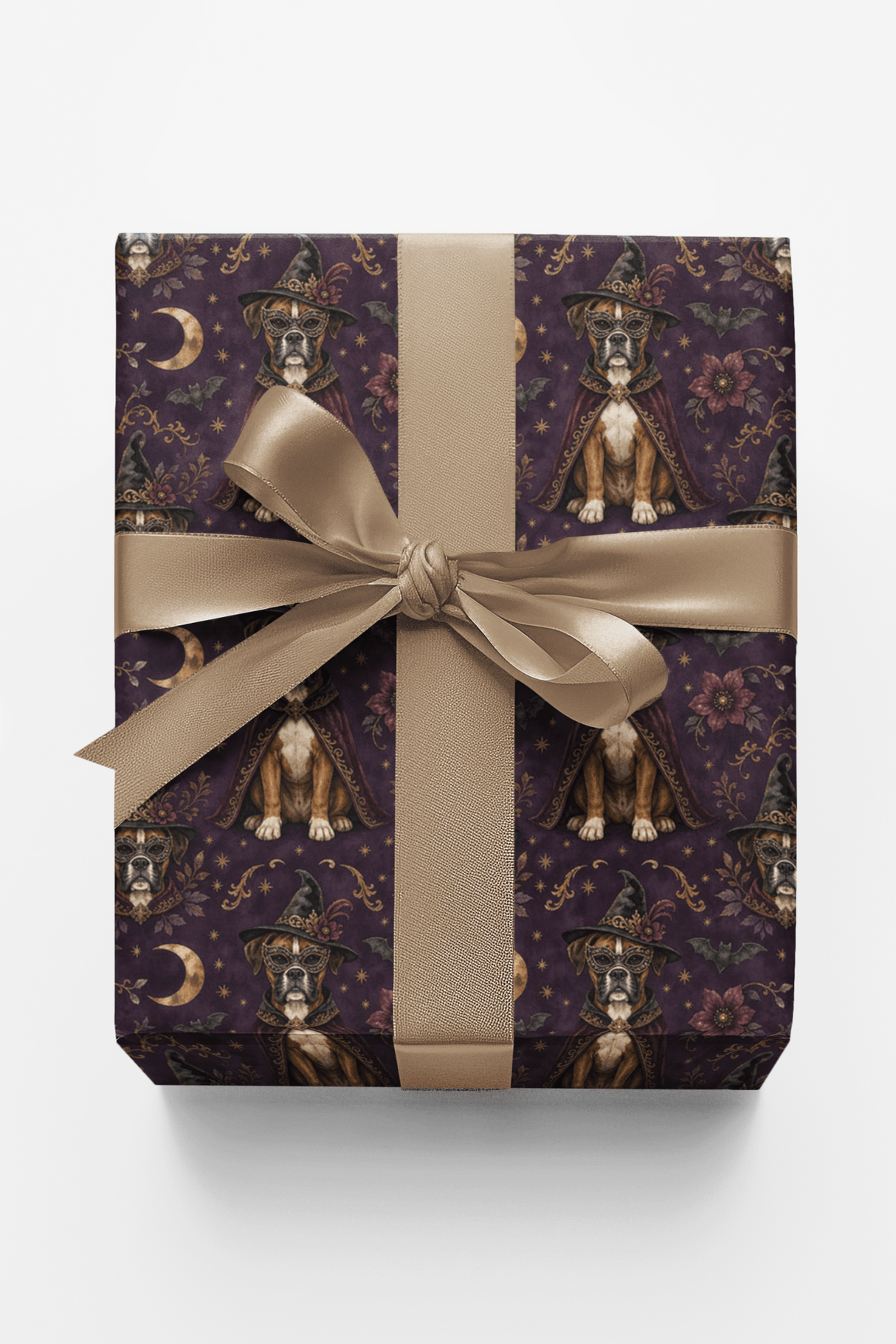 Halloween Boxer Masquerade Wrapping Paper - London Penny Gift Wrap