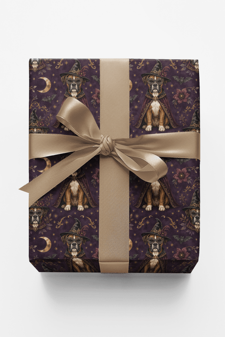 Halloween Boxer Masquerade Wrapping Paper - London Penny Gift Wrap