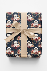Maltese Anniversary Celebration Wrapping Paper