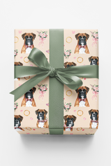 Elegant Boxer Wedding Wrapping Paper