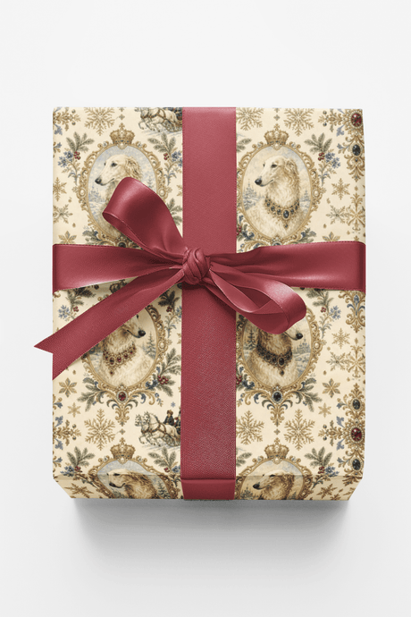 Royal Borzoi Crest Wrapping Paper - London Penny Gift Wrap