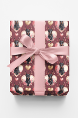 Romantic Valentine’s Doberman Wrapping Paper