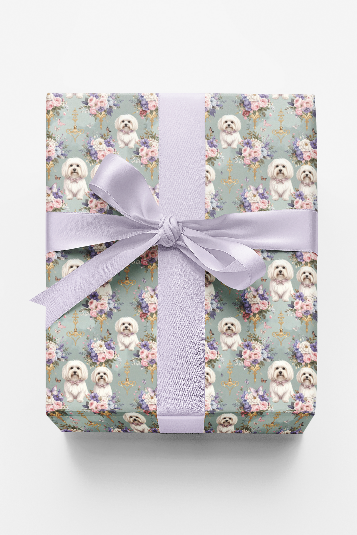 Maltese Garden Party Wrapping Paper