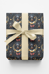 Graduation Doberman Wrapping Paper