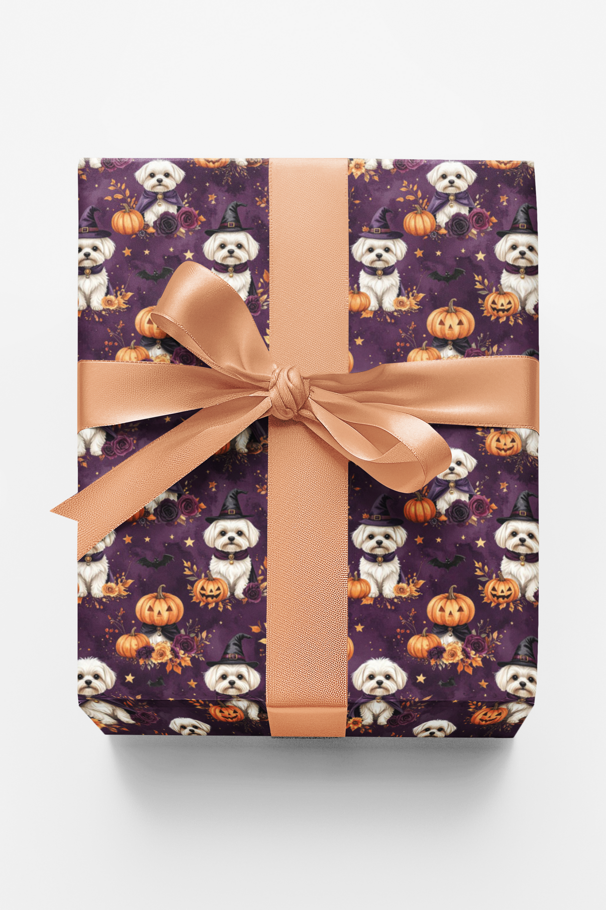 Enchanted Halloween Maltese Wrapping Paper