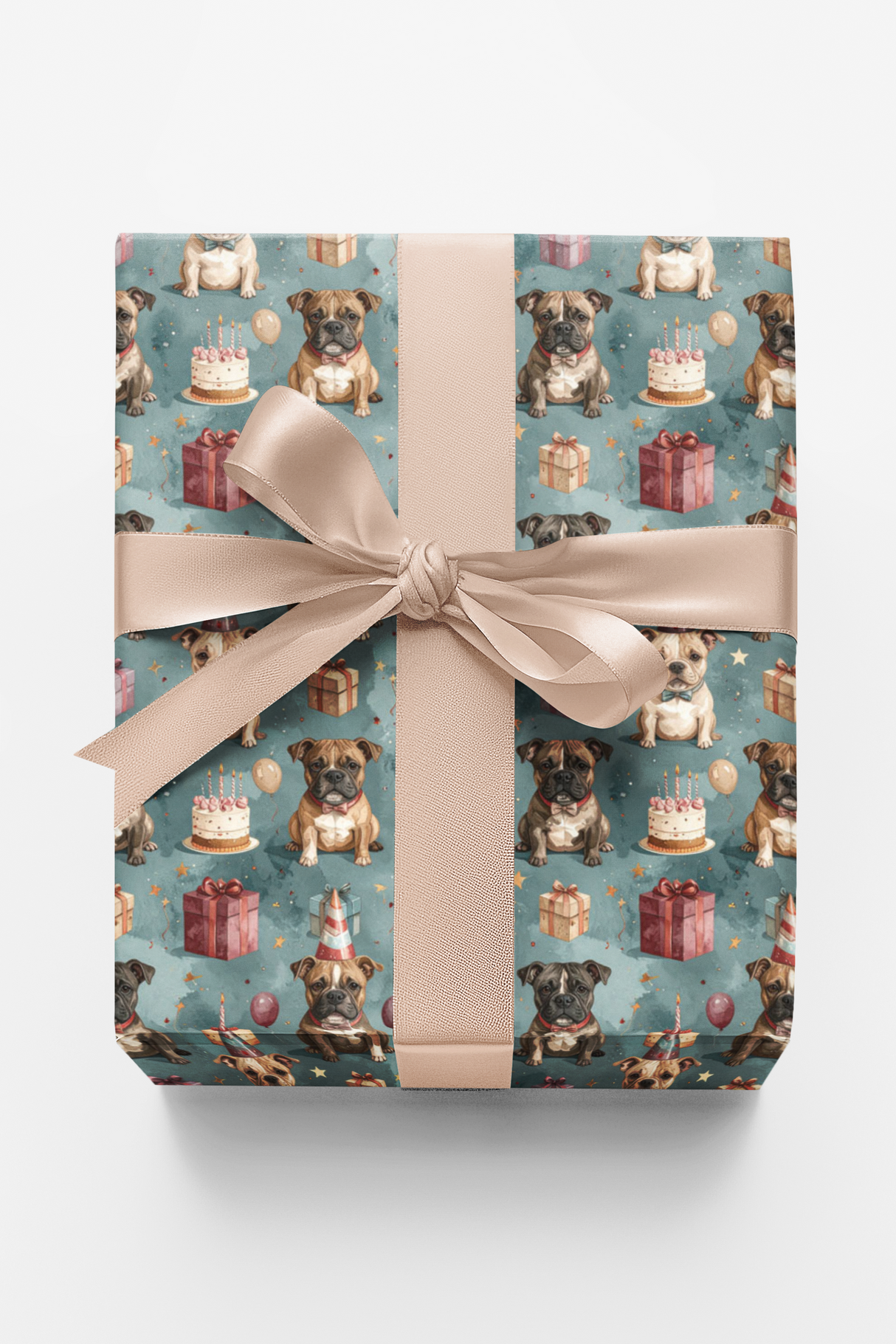 Happy Birthday Staffy Wrapping Paper