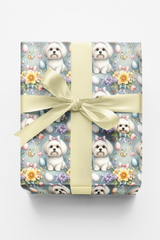 Easter Garden Maltese Wrapping Paper