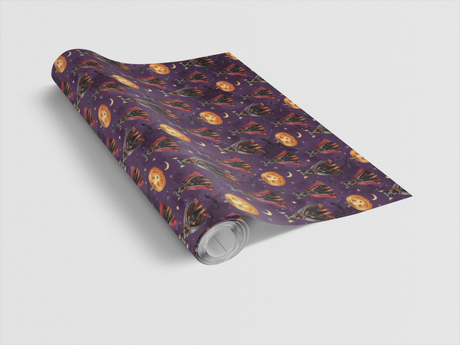 Gothic Halloween Dobermans Wrapping Paper - London Penny Gift Wrap