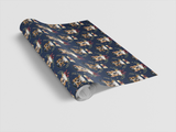 Graduation Staffy Wrapping Paper