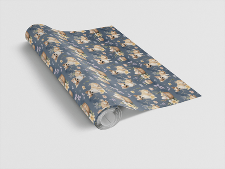Chihuahua’s Easter Meadow Wrapping Paper - London Penny Gift Wrap