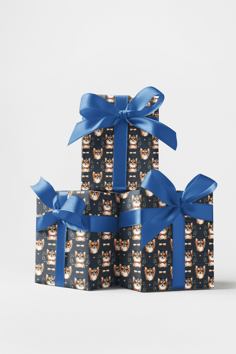 Graduation Chihuahua Wrapping Paper - London Penny Gift Wrap