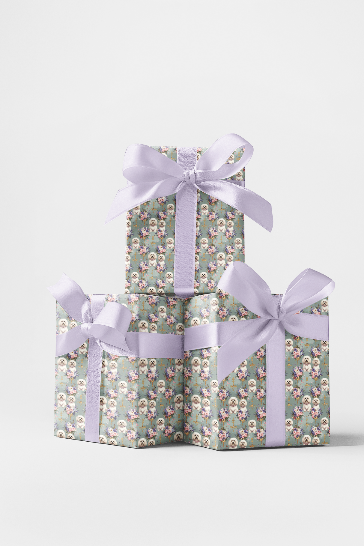 Maltese Garden Party Wrapping Paper