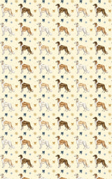 Borzoi & Imperial Ribbon Wrapping Paper - London Penny Gift Wrap