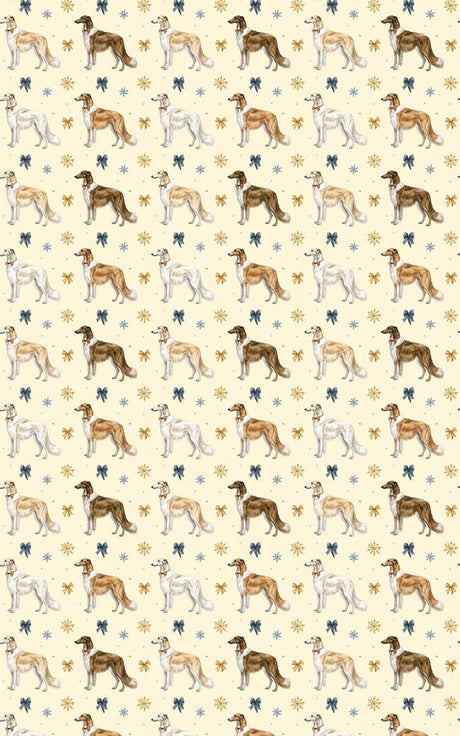 Borzoi & Imperial Ribbon Wrapping Paper - London Penny Gift Wrap