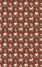 Cozy Christmas Staffies Wrapping Paper