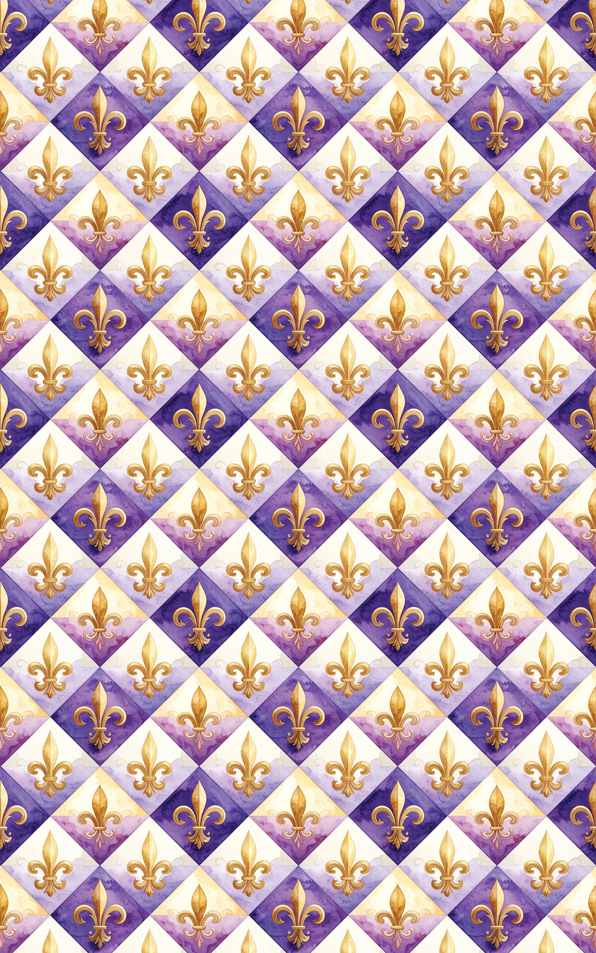 Fleur-de-Lis & Royal Medallion Wrapping Paper