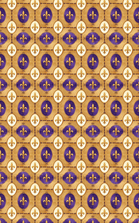Fleur-de-Lis Frame Wrapping Paper - London Penny Gift Wrap