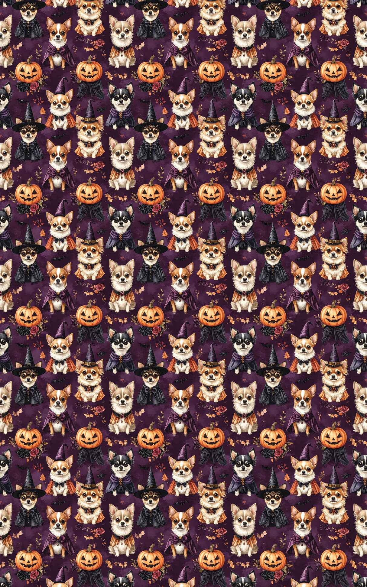 Halloween Chihuahua Party Wrapping Paper