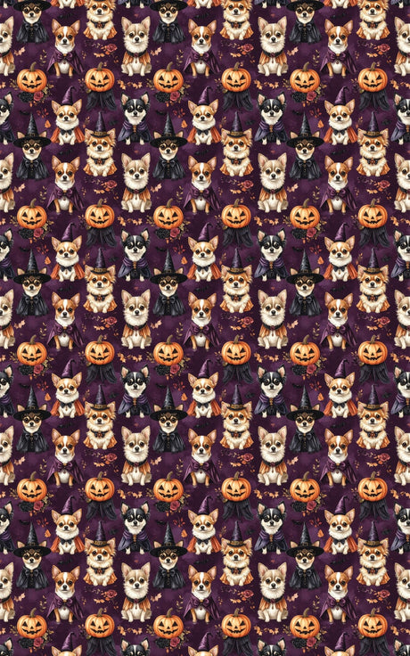 Halloween Chihuahua Party Wrapping Paper - London Penny Gift Wrap