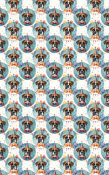 Birthday Hats Boxer Celebration Wrapping Paper