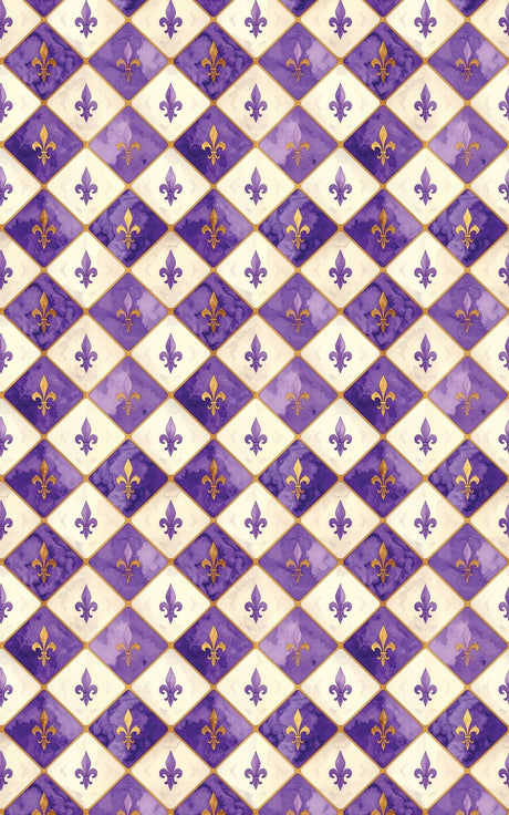 Royal Fleur-de-Lis Charm Wrapping Paper - London Penny Gift Wrap