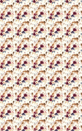 Borzoi & Russian Floral Motif Wrapping Paper