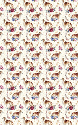 Botanical Borzoi Wrapping Paper