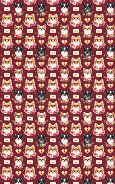 Chihuahua Love & Kisses Wrapping Paper - London Penny Gift Wrap
